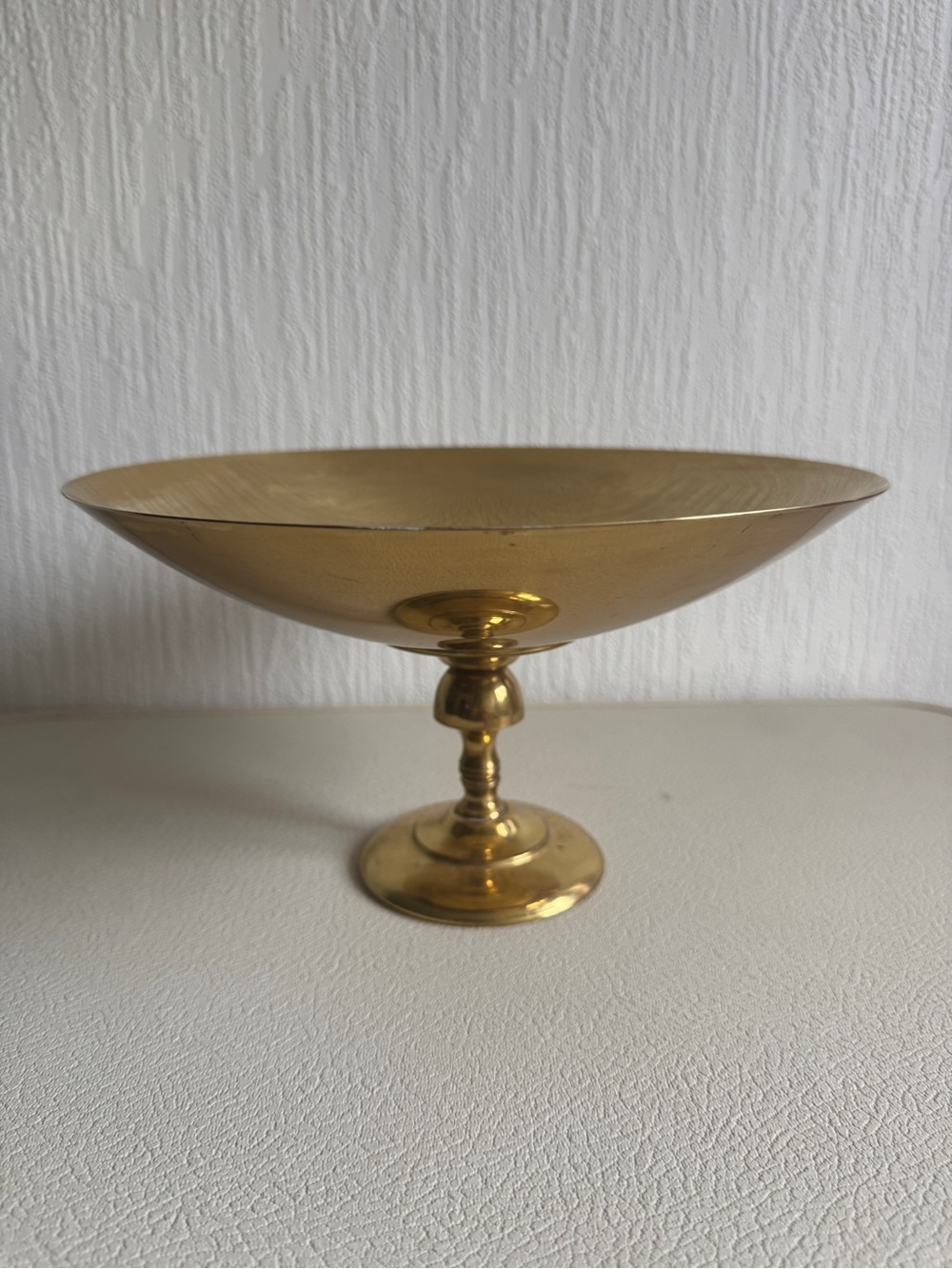 Vintage Brass Pedestal Bowl